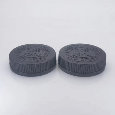 New design 68mm child resistant cap medicine bottle cap 68-400 black child proof cap