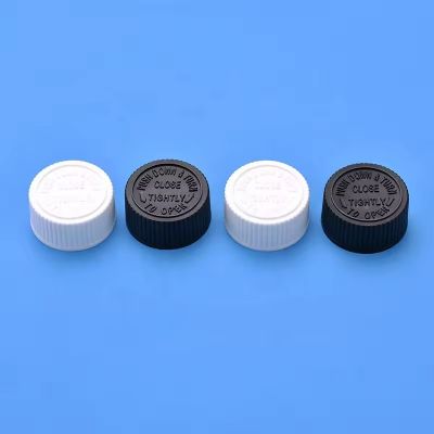 Plastic dispensing bottle medicine screw cap 28 mm child proof cap