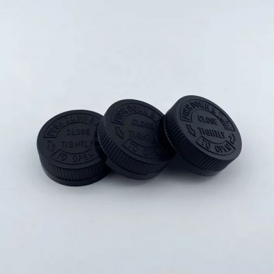 High quality packing cap 44mm custom color child-proof screw cap non spill screw cap