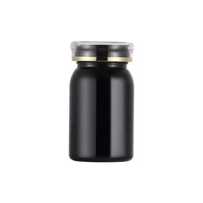 IN STOCK Black PET Vitamin Bottle Tablet Health Care Supplement Maca Vitamin Pill Medicine Box Pressing Candy Capsule Lozenges