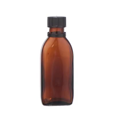 amber bottle 75ml with tamper proof lid