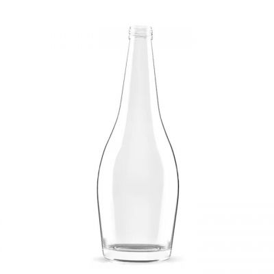 750ml Narrow Top Wide Bottom Screw Cork Brandy Rum Whisky Vodka Tequila Glass Spirits Bottles