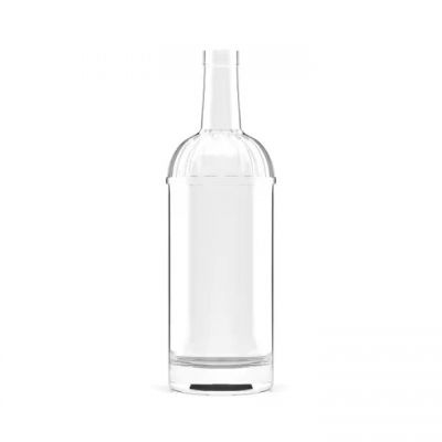 750ml Wholesale Glass Liquor Bottles Cork Top Finish Thickness Bottom Round Vodka Whisky Brandy Packaging