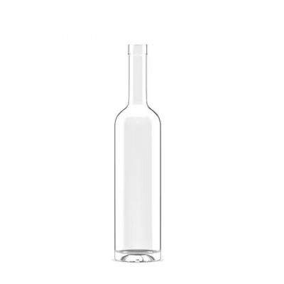 Manufacturer Wholesale Transparent Glass Bottle 700ml Rum Vodka Gin Whisky Liquor Glass Bottle