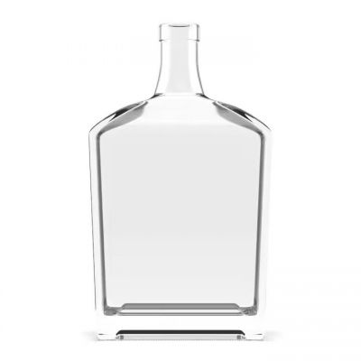 China Manufacturer 1750ml Vodka Whisky Tequila Gin Liquor Glass Bottle With Cork