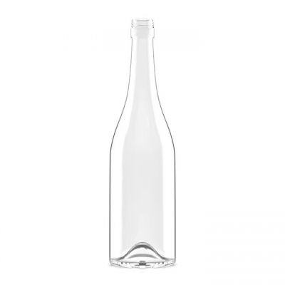 Hot selling Transparent 750ml Rum Vodka Gin Whisky Glass Bottle Liquor Glass Bottle