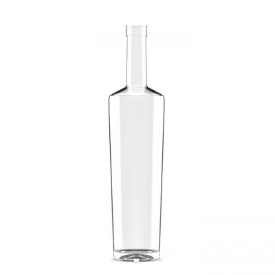 Customized Long Neck Clear 375ml Liquor Whisky Bottle Spirit Glass Bottle