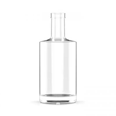 Wholesale Empty Clear 375ml Rum Gin Whisky Liquor Glass Bottles