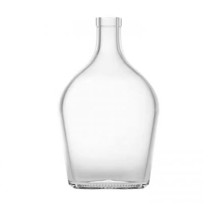 Factory direct sale glass liquor bottle for whisky tequila vodka gin 700ml 750ml glass packaging with cork lid
