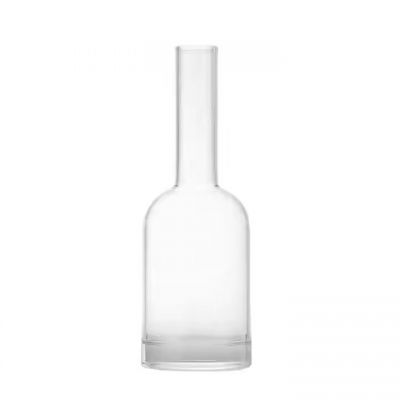 Custom Long Neck tequila vodka gin rum whisky bottle 125ml glass liquor bottle with cork lid