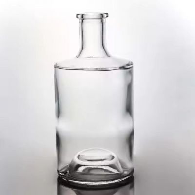 Super Flint Unique Shape Whiskey Rum Glass Bottles for Liquor Brandy Vodka Tequila Free Sample