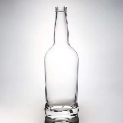 New Fancy Custom Glass Bottle Beautiful Whiskey Shape Super Flint With Custom Lid