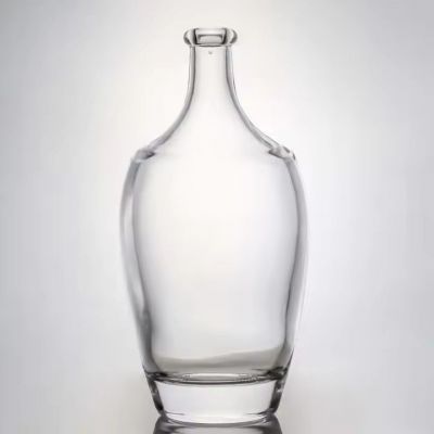 Hot Sale 700ml Super Flint Glass Bottle Whiskey Wine Gin Rum Customized Cork Top
