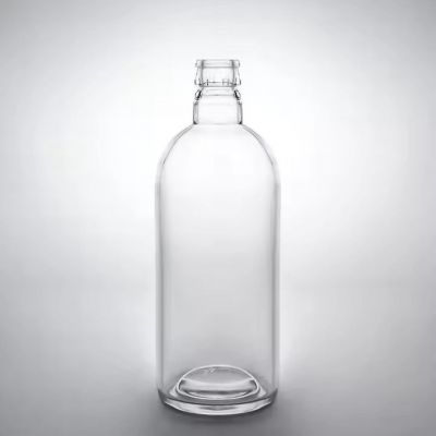 Custom Loge Empty Clear 700ml 750ml Vodka Gin Whiskey Liquor Glass Bottles with Guala Cap For Beverage Use