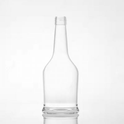 Botellas de licor de vidrio de cuello largo de 700 ml para whisky vodka tequila con tapa