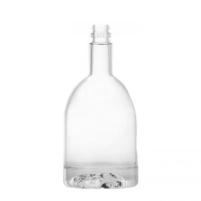 2024New design Wholesale Customization Elegant 750ml Super Flint Whiskey rum vodka Glass bottles with Guala cap