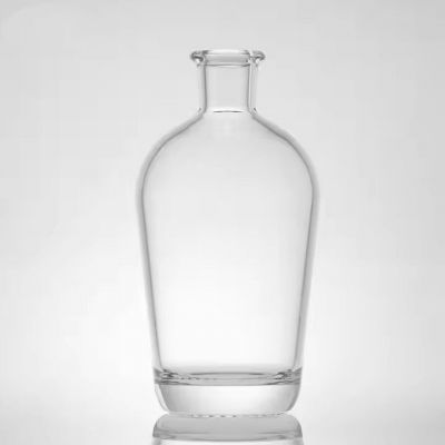 Botella de licor de vidrio de 500ml con tapa de corcho whisky gin ron vodka tequila de calidad alimentaria