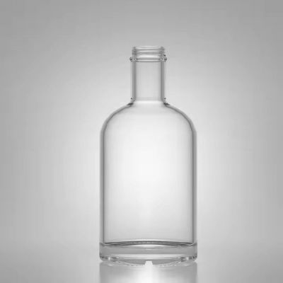 750 ml 1000ml customized round glass bottle spirits for vodka whisky tequlia gin rum with screw cap