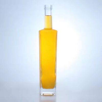glass bottle manufacturer 500ml 750ml 1000ml round custom vodka tequila gin rum with cork