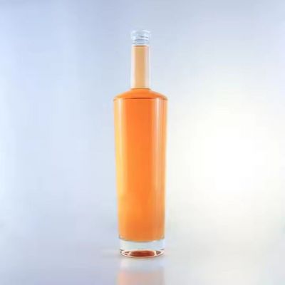 Best Selling Large Capacity Clear 500ml 1000ml Glass Bottle Vodka Spirits Whiskey Gin Glass Rum Bottle With Corks