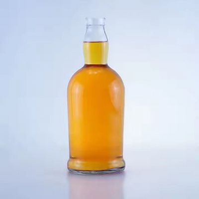 500ml 700ml 750ml high quality unique design vodka whiskey rum tequila gin glass bottle with lid