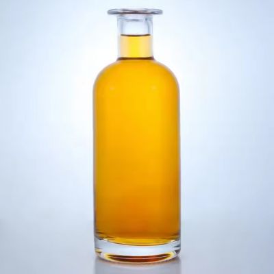 Recycled Glass Bottles Whisky 700ml 750ml Clear Crystal Liquor Glass Bottles Manufacturer Swing Top Glass Bottle