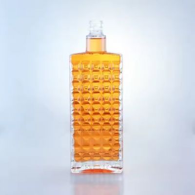 New Unique Shaped Liquor Bottle Glass Empty Whisky Vodka Rum 500ml 700ml 750ml Bottle Wholesale