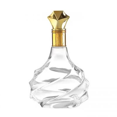 Glass Bottle Manufacturer Custom Empty Crystal Glass Wine Bottles 500ml 750 ml