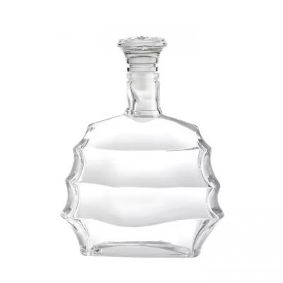 New Custom made super flint glass bottles XO brandy whiskey vodka glass bottle manufacture wholesale