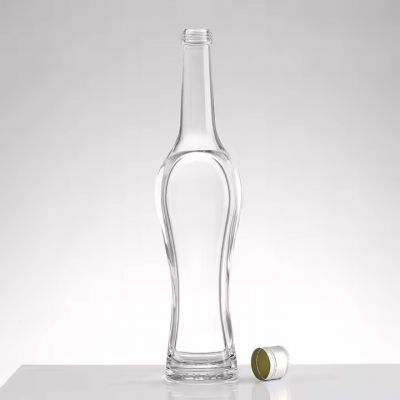 200ml 375ml 500ml 700ml 750ml custom empty clear whiskey vodka liquor glass bottle with T-Top