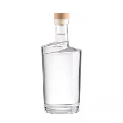 wholesale vodka tequila square 500ml 1000ml 375 ml juice drinking custom whisky glass bottle packaging
