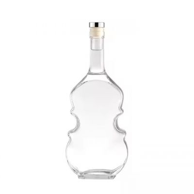 Wholesale 500ml 700ML Brandy Bottle Clear Glass Liquor Bottle With Screw Cap