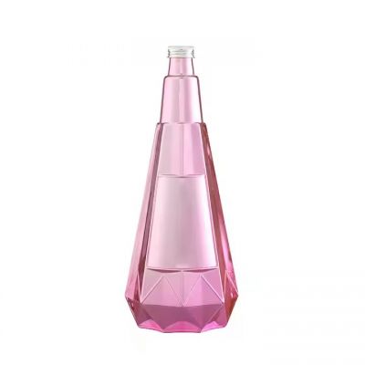 350ml Cone Shape Beverage Glass Storage Bottle with Cork
