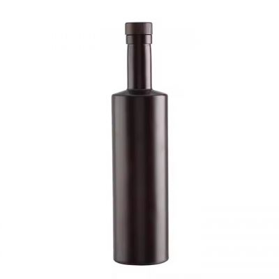 200ml 375ml 500ml 750ml Matte Black Transparent Glass Wine Bottle with Screw Top or Guala Top