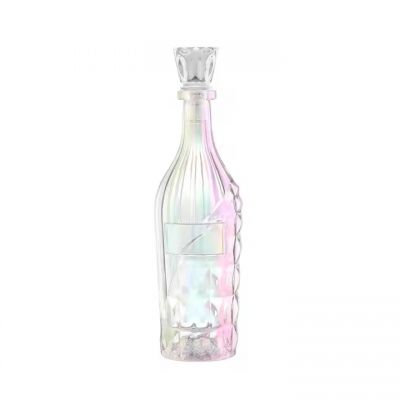 High Quality Custom Color 200ml 375ml 500ml 750ml Round Glass Liquor Bottle