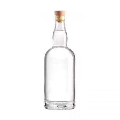 Custom Shape Empty Spirit 100ml 200ml 375ml 500ml 750ml Liquor Glass Bottle with Cork