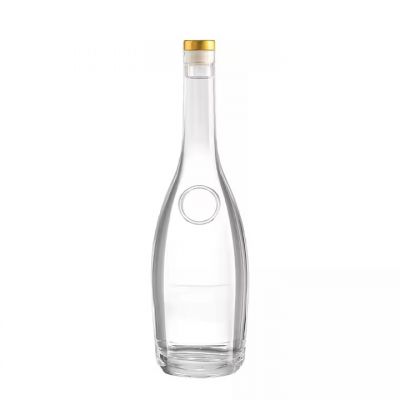 New Arrive Custom 500ml Tall Thin And Glass Spirit Bottle with Corks Whisky Vodka Bottle