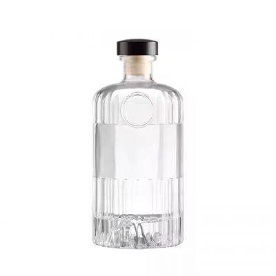 50ml Empty Wine Glass Bottles with Seal Glass Lid Mini Brandy Square whiskey mini bottles