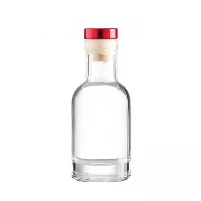 Factory Price 250ml 8oz Transparent Custom Glass Water Bottle Juice Milk liquor Glass Bottles with Swing Top