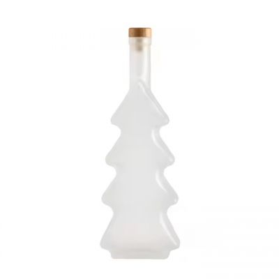 china manufacturer custom frosted design vodka glass bottles