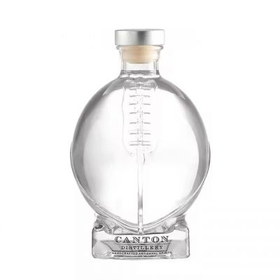 hot sell custom label flint empty bottles glass spirits