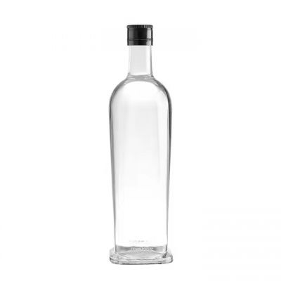 Best Price Super Flint Wholesale Clear Glass Liquor Bottle With Custom Cap