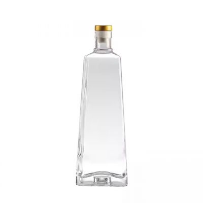 Good Quality Round Shape And Square Shape Glass Liquor Bottle In Stock Empty 500ml Glass Vodka Liquor Bottle