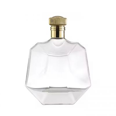 Factory Price empty 100ml beveled glass whisky bottle