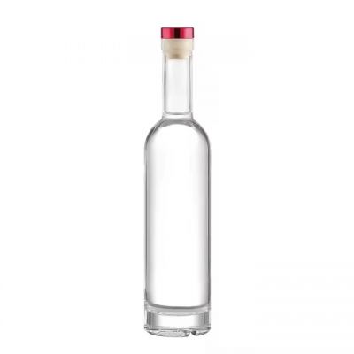 Custom 500ml 700ml 750ml 1000ml Empty Wine Liquor Vodka Brandy Whiskey Wholesale Glass Bottle