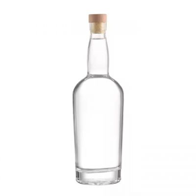 Hot sale Best Price 500ml 750ml 1000ml Transparent Round Empty Tequila Bottle