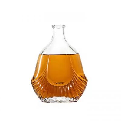 Wholesale Whate Bottle 500ml 750ml 1000ml Clear Glass Bottle Cork Whiskey Gin Bottles