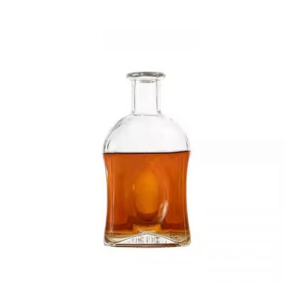 750ml Hot Sale Square Glass Bottle Manufacture Customized Color For Vodka