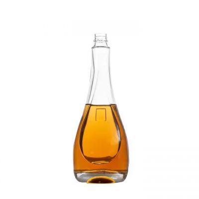 500ml 750ml vodka glass bottle with cork for whiskey brandy tequila rum gin custom liquor glass bottle