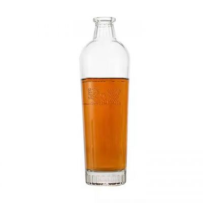 Glass Bottle Manufacturer Custom Empty Crystal White Vodka Glass Wine Bottles
